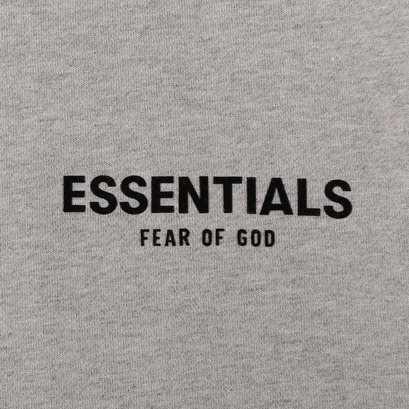 ESSENTIALS FEAR FOG GOD DARK OATMEAL PULLOVER HOODIE SIZE M - Picture 4 of 9